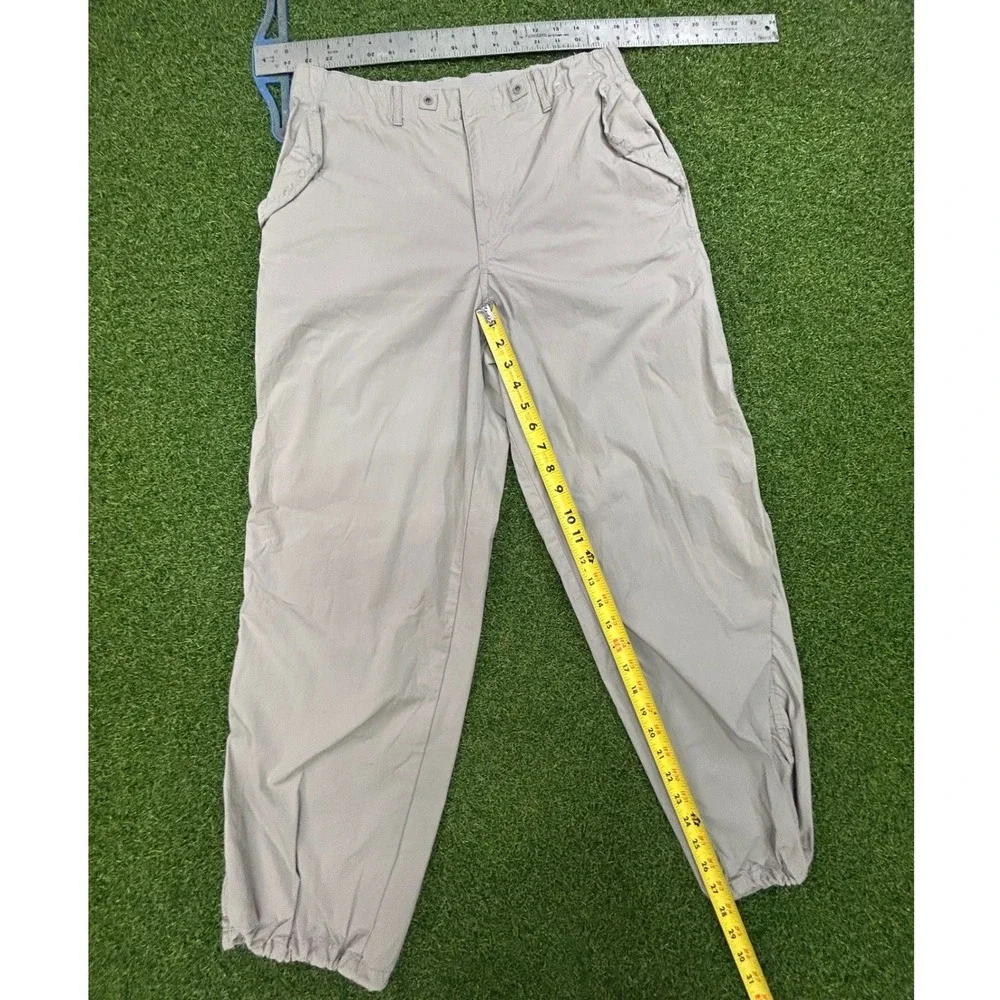 Uniqlo U Mens Relaxed Fit Jogger Pants Light Gray Stone Size M 321-425157